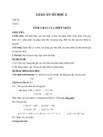 bài tính chất của phép nhân - giáo án toán 6 - gv.phan ngọc vy