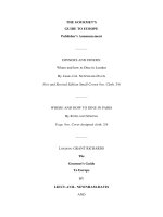 THE GOURMET''''S GUIDE TO EUROPE docx