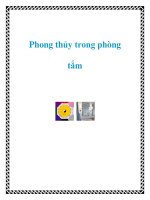 Phong thủy trong phòng tắm potx