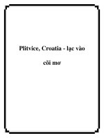 Plitvice, Croatia - lạc vào cõi mơ pdf