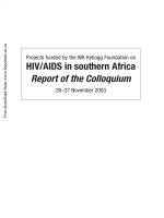 HIV /AIDS in Southern Africa pdf