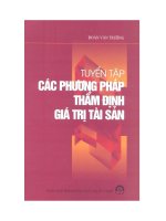 Tuyển tập các phương pháp thẩm định giá trị tài sản doc