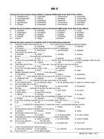 Đề luyện thi đại học môn tiếng Anh-Đề số 3 docx