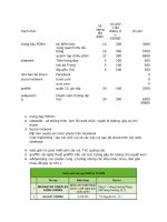 kế hoạch truyền thông media và print ads