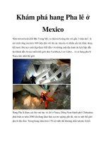 Khám phá hang Pha lê ở Mexico pdf