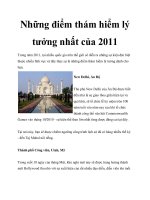 Những điểm thám hiểm lý tưởng nhất của 2011 pptx