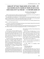 Nhận xét về thực trạng bướu cổ và thiếu i - ốt qua nghiên cứu ở 2 nhóm xã trước đó đã có sự khác nhau về tỷ lệ trẻ em 7 - 15 tuổi mắc bướu cổ pot