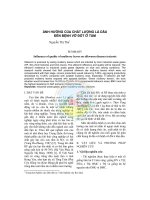 Ảnh hưởng của chất lượng lá dâu đến bệnh vỡ đốt ở tằm pdf