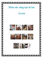 Thỏa sức sáng tạo từ len và ren pdf