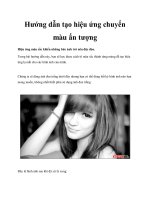 Hướng dẫn tạo hiệu ứng chuyển màu ấn tượng pdf