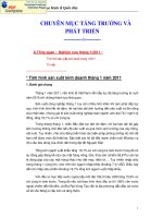 CHUYÊN MỤC TĂNG TRƯỜNG VÀ PHÁT TRIỂN doc