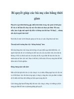 Bí quyết giúp các bà mẹ cân bằng thời gian pptx