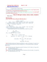 Bài tập ôn tập ankan, anken, ankadien, ankin