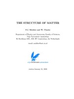 the structure of matter - mulders