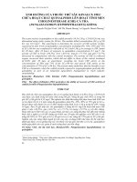 ẢNH HƯỞNG CỦA THUỐC TRỪ SÂU KINALUX 25EC CHỨA HOẠT CHẤT QUINALPHOS LÊN HOẠT TÍNH MEN CHOLINESTERASE (CHE) CÁ TRA (PANGASIANODON HYPOPHTHALMUS) GIỐNG doc