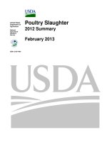Poultry Slaughter 2012 Summary ppt