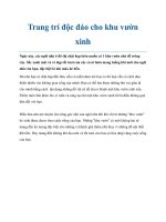 Trang trí độc đáo cho khu vườn xinh potx