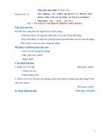 Giáo án số 14 - Bài 7: AN TOÀN LAO ĐỘNG TRONG NHÀ HÀNG potx