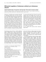 Báo cáo Y học: Differential regulation of telomerase activity by six telomerase subunits potx