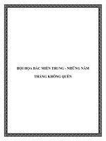 HỘI HỌA MỸ THUẬT BẮC MIỀN TRUNG - NHỮNG NĂM THÁNG KHÔNG QUÊN ppt