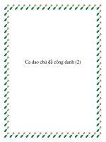 Ca dao chủ đề công danh pptx