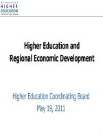 Higher Education and Regional Economic Development ppt