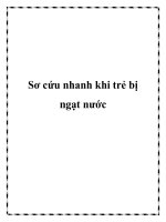 Sơ cứu nhanh khi trẻ bị ngạt nước docx