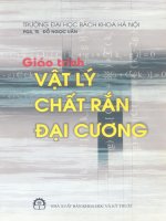giáo trình vật lý chất rắn đại cương