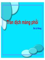 Tràn Dịch Màng Phổi