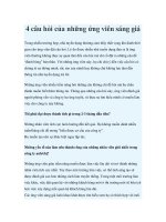 4 câu hỏi của những ứng viên sáng giá doc