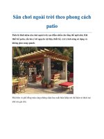 Sân chơi ngoài trời theo phong cách patio doc
