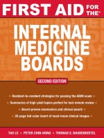 First Aid for the® Internal Medicine Boards Second Edition ppt