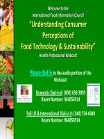 “Understanding Consumer Perceptions of Food Technology & Sustainability” pdf