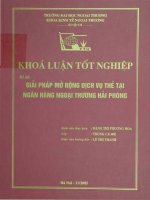 Giải pháp mở rộng dịch vụ thẻ tại ngân hàng ngoại thương Hải phòng