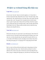 10 dịch vụ webmail hàng đầu hiện nay ppt