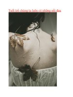 tuổi trẻ chúng ta luôn có những nỗi đau