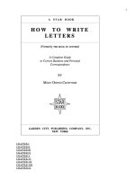 How to Write Letters (Formerly The Book of Letters) pdf
