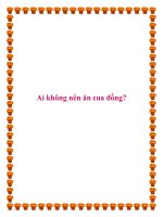 Ai không nên ăn cua đồng? pdf
