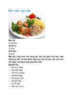 Bún xào ngũ sắc ppt