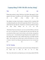 Laptop dùng ổ SSD: Đã đắt còn hay hỏng! doc