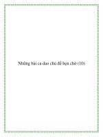 Những bài ca dao chủ đề hẹn duyên phận pdf