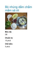 Bò nhúng dấm chấm mắm sả ớt pptx