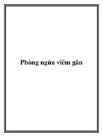Phòng ngừa viêm gân pptx
