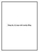 Sáng da, trị mụn nhờ mướp đắng. docx