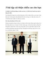 5 bài tập cải thiện chiều cao cho bạn ppt