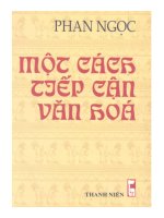 Một cách tiếp cận văn hóa docx