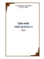 Giáo trình THIẾT BỊ NGOẠI VI pptx