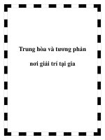 Trung hòa và tương phản nơi giải trí tại gia docx