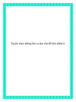 Ca dao chủ đề kinh nghiệm xây dựng hạnh phúc trong hôn nhân ppt