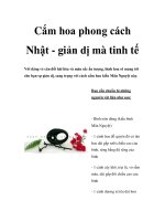 Cắm hoa phong cách Nhật - giản dị mà tinh tế pdf